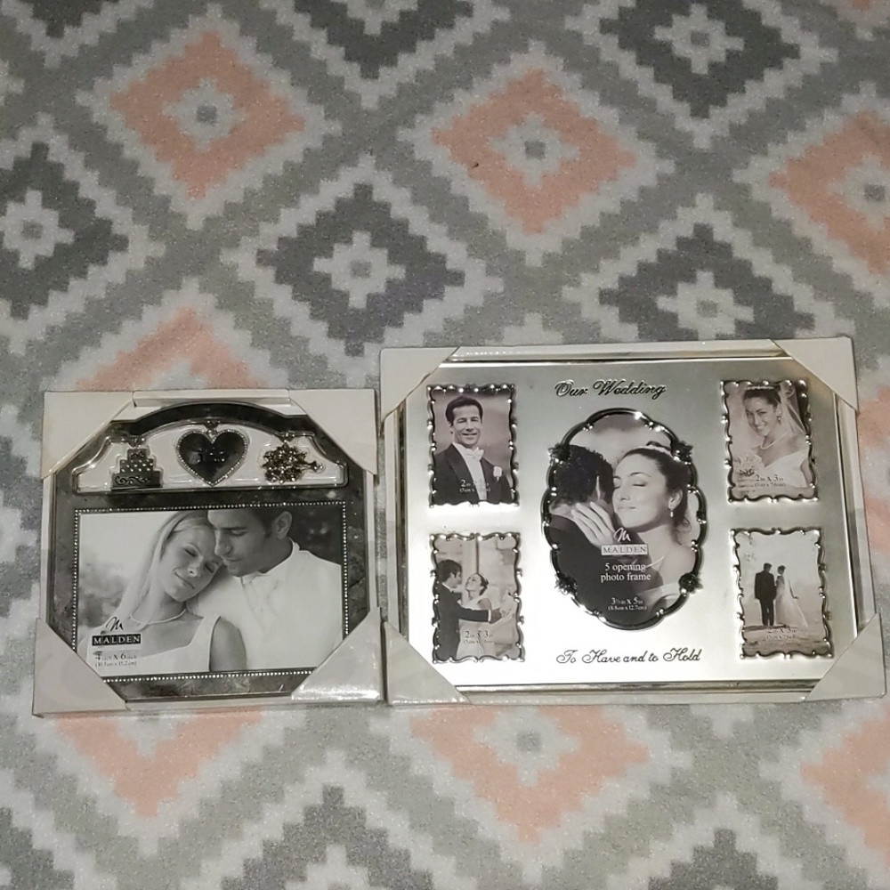 Two Brand New Wedding Photos Picture Frames